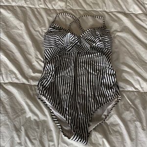 Isabel maternity stripe one piece bathing suit
